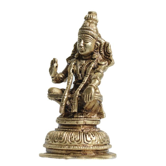 Lord ayyappa brass idol, Brass Lord ayyappa idol, Lord Ayyappa statue for home or office decor