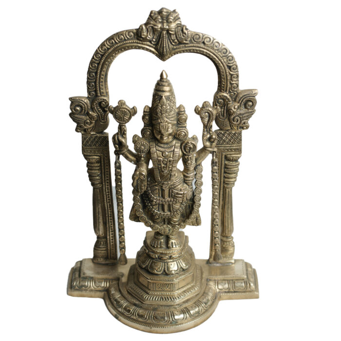 Tirupati Balaji Brass Idol, Brass Statue of Lord Tirupati Balaji, Tirupati Balaji Brass Murti